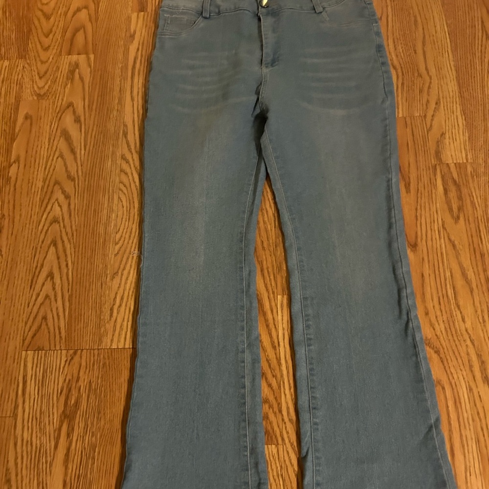 Jeans Tummy control boot cut light wash size L
